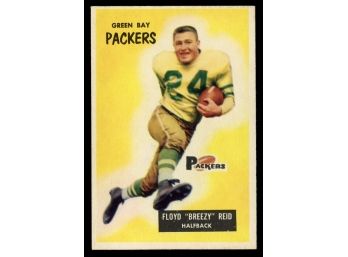 1955 Bowman Football Floyd Reid #95 Green Bay Packers Vintage