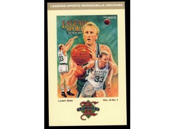 1993 Legends Sports Memorabilia Archives Larry Bird Cover Card