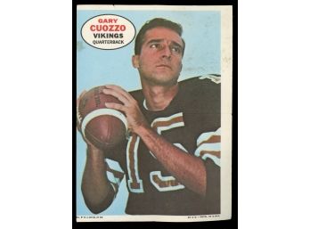 1968 Topps Football Gary Cuozzo #9 Minnesota Vikings Vintage