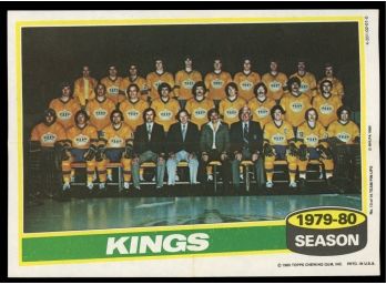 1980 Topps Hockey Los Angeles Kings 1979-80 Team Photo Pin-up #13 Vintage