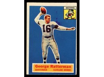 1956 Topps Football George Ratterman #93 Cleveland Browns Vintage