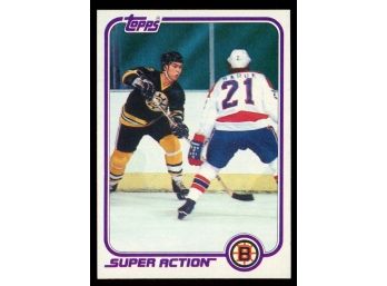 1981 Topps Hockey Ray Bourque Super Action #126 Boston Bruins Vintage HOF