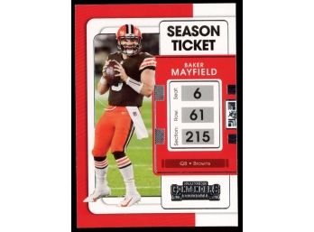 2021 Contenders Football Baker Mayfield #22 Cleveland Browns