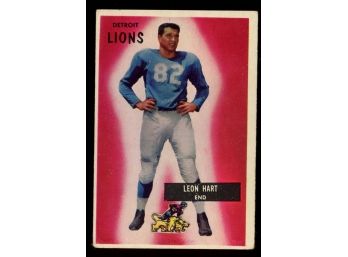 1955 Bowman Football Leon Hart #19 Detroit Lions Vintage