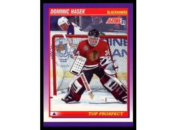 1991 Score Hockey Dominic Hasek Top Prospect #316 Chicago Blackhawks HOF