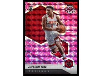 2020 Mosaic Basketball Jae'Sean Tate Pink Camo Prizm Rookie Card #214 Houston Rockets RC