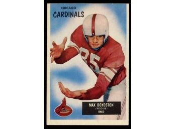 1955 Bowman Football Max Boydston #18 Chicago Cardinals Vintage