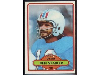 1980 Topps Football Ken Stabler #65 Houston Oilers Vintage