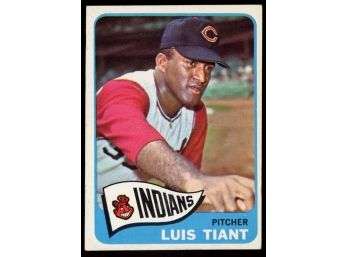 1965 Topps Baseball Luis Tiant Rookie Card #145 Cleveland Indians RC Vintage