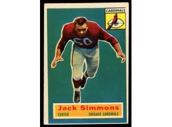 1956 Topps Football John Simmons #82 Chicago Cardinals Vintage