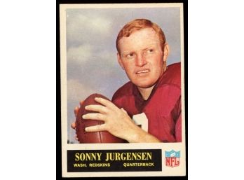 1965 Philadelphia Football Sonny Jurgensen #188 Washington Redskins Vintage