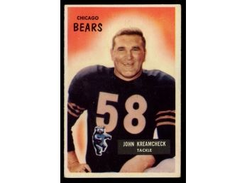 1955 Bowman Football John Kreamcheck #76 Chicago Bears Vintage