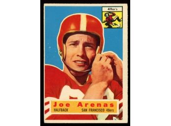 1956 Topps Football Joe Arenas #38 San Francisco 49ers Vintage