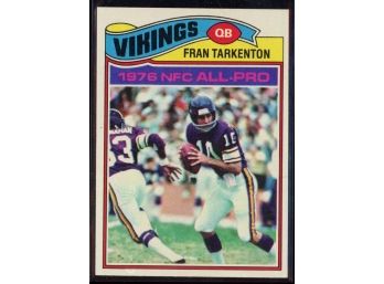 1977 Topps Football Fran Tarkenton NFC All-pro #400 Minnesota Vikings Vintage HOF