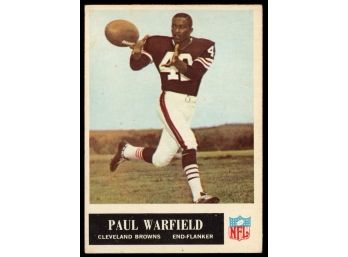 1965 Philadelphia Football Paul Warfield #41 Cleveland Browns Vintage