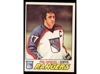 1977 O-pee-chee Hockey Phil Esposito #55 New York Rangers Vintage HOF