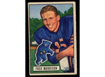 1951 Bowman Football Fred Morrison #49 Chicago Bears Vintage