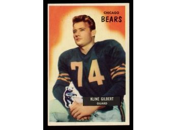 1955 Bowman Football Kline Gilbert #49 Chicago Bears Vintage