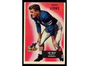 1955 Bowman Football Lee Riley #21 Detroit Lions Vintage