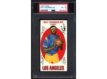 1969 Topps Basketball Wilt Chamberlain #1 Graded PSA 4 Los Angeles Lakers Vintage HOF