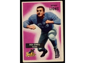1955 Bowman Football Dick Stanfel 36 Detroit Lions Vintage