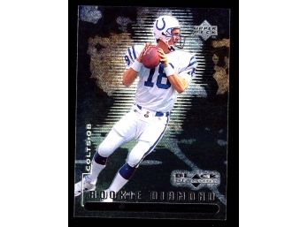 1998 Upper Deck Black Diamond Football Peyton Manning Rookie Card #91 Indianapolis Colts RC HOF