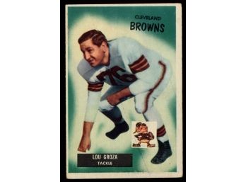 1955 Bowman Football Lou Groza #37 Cleveland Browns Vintage