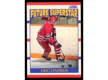 1990 Score Hockey Eric Lindros Future Superstar Rookie Card #440 Philadelphia Flyers RC HOF