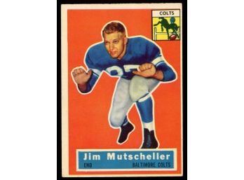 1956 Topps Football Jim Mutscheller #72 Baltimore Colts Vintage