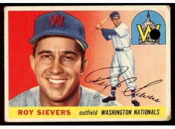 1955 Topps Baseball Roy Sievers #16 Washington Nationals Vintage