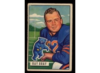 1951 Bowman Football Ray Bray #50 Chicago Bears Vintage