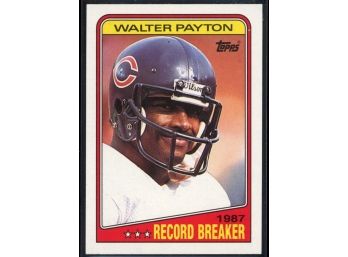 1988 Topps Football Walter Payton 1987 Record Breaker #5 Chicago Bears Vintage HOF
