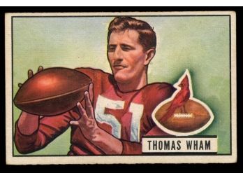 1951 Bowman Football Thomas Wham #64 Chicago Cardinals Vintage