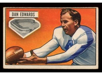 1951 Bowman Football Dan Edwards #43 New York Yanks Vintage