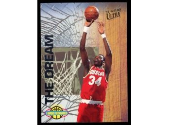 1993-94 Fleer Basketball Hakeem Olajuwon Famous Nicknames 'the Dream' #12 Houston Rockets HOF