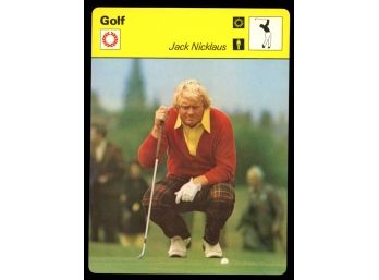 1977-79 Sportscaster Jack Nicklaus Rookie Japan Print #2 Golf RC HOF