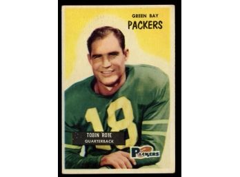 1955 Bowman Football Tobin Rote #74 Green Bay Packers Vintage