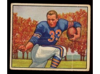 1950 Bowman Football Bob Perina Rookie Card #62 Chicago Bears RC Vintage