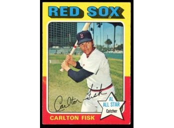 1975 Topps Baseball Carlton Fisk All-star #80 Boston Red Sox Vintage HOF