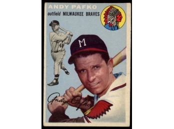 1954 Topps Baseball Andy Pafko #79 Milwaukee Braves Vintage
