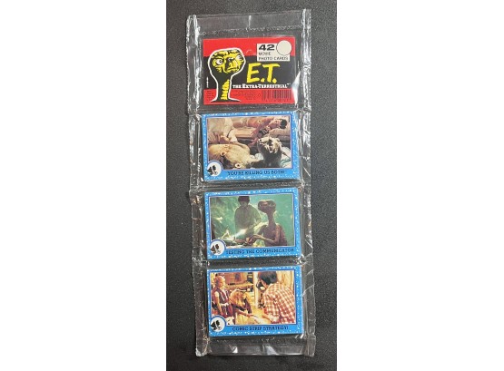 1982 Topps E.T Movie Trading Card Rack Pack Factory Sealed