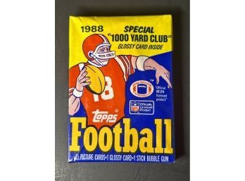1988 Topps Football Wax Pack Factory Sealed ~ Bo Jackson Rookie