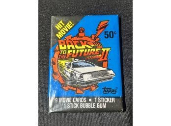 1989 Topps Back To The Future 2 Trading Card Wax Pack Factory Sealed