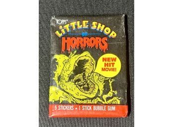 1986 Topps Little Shop Of Horrors Trading Card Wax Pack Factory Sealed
