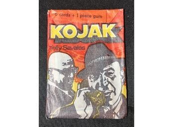 1975 Telly Savalas TV Show Kojak Trading Card Paper Pack Factory Sealed
