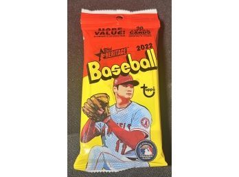 2022 Topps Heritage Baseball Unopened Sealed Fat Pack! 20 Total Cards!