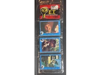 1982 Topps E.T Movie Trading Card Rack Pack Factory Sealed