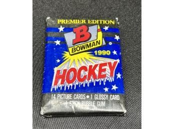 1990 Bowman Hockey Premier Edition Wax Pack Factory Sealed