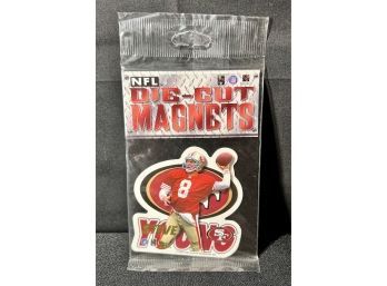 1996 Chris Martin NFL Die-cut Magnets Unopened Sealed Steve Young #5 San Francisco 49ers Magnet