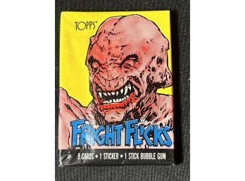 1988 Topps Fright Flicks Trading Cards Wax Pack ~ Alien Factory Sealed